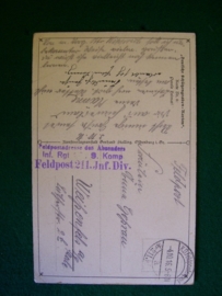 German post card, nice stamp, Duitse postkaart. mooie stempel