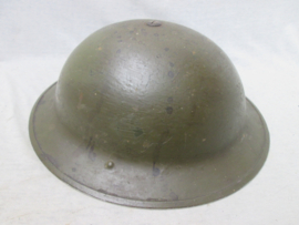 British/ Canadian helmet MkII. nicely marked and dated. Canadeese helm Brodie model. VMC-Viceroy Manufacturing Co of Toronto. 1942