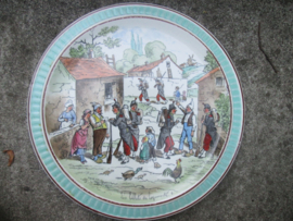 Frans wandbord karikatuur