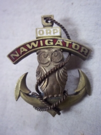 Polnish Naval badge NAWIGATOR. Pools borstembleem Marine