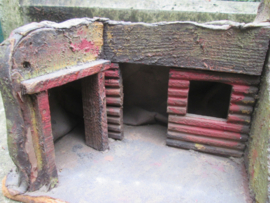 German made Military trench. Duitse makelij een Militaire commando post gevechtsstelling, zeer nette staat.