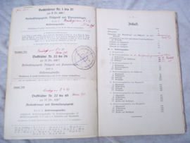 Dienstlehr buch Wehrmacht- Reichswehr Entfernungsmesser. Instructieboek afstandsmeter  mooi gestempelt en compleet.