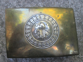 Very rare German buckle firebrigade. Duits koppelslot Brandweer Feuerwehr. groot model 1870-1880, zeldzaam stuk.
