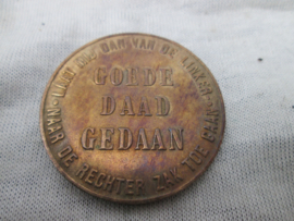 Dutch scouting coin. De Nederlandse padvinders 1910-1960 penning.