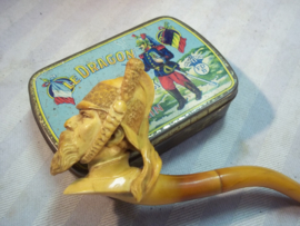 French pipe. Franse pijp, met hoofd van een Franse kurassier. perfecte staat zeer apart