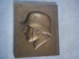 Austrian plaque shooting price. Oostenrijkse penning Bestschiessen 1935. Ehrengabe für Landesverteidigung des Bundesministeriums.