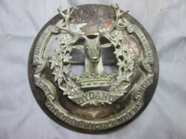Scottish plaid brooch silver plated Gordon Highlanders officers. Schotse speld voor de sjerp en of kilt, verzilverd van de Gordon Highlanders, zeer bijzonder stuk.