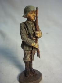 German soldier on guard, ELASTOLIN. Duitse wachtpost