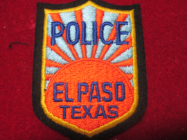 Sleeve badge Police El Paso Texas.