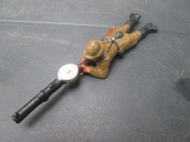 DURSO Belgium WW1 soldier with machine gun. Belgische WO1 soldaat met mitrailleur.
