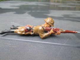 ELASTOLIN shooting Belgium soldier. Schietende Belgische soldaat. importe allemagne.