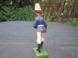 ELASTOLIN German guard.  10 cm. Duitse garde regiment officier met pickelhaube met paardestaart.