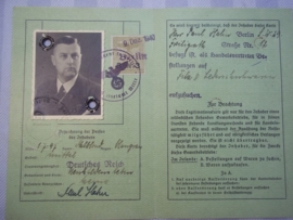 Duitse ID boek met kaart, uitgegeven door de Kamer van Koophandel, zodat je zaken kon doen.