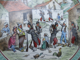 Frans wandbord karikatuur