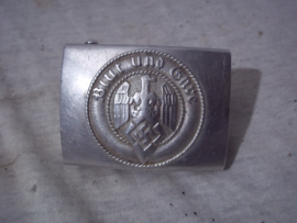 German buckle Hitler Youth very rare closing system. Duits koppelslot met aparte sluiting, zeldzamere variant.