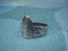 German ring, 42 cm BRUMMER, silver hallmarked. Duitse ring 42 cm BRUMMER, met de steden Antwerpen en Luik, zilver gemerkt.