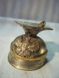Silverplated miniature German Tsjapka. Miniatuur Tsjapka Pruisen verzilverd, zeer bijzonder.