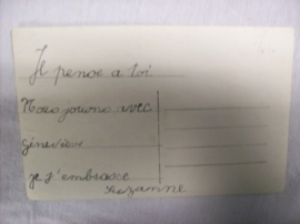 Postcard, Franse patriotische en romantische kaart Pour la Patrie