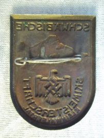 German tinnie rally badge, Duitse Tinnie Schwabische Skimeisterschaft Kleinwalsertal.