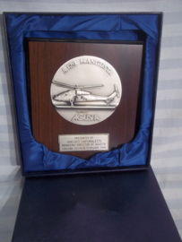 Plaquette in doos van de AGUSTA Helicopter. 1994