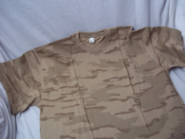 ABBL leger t-shirt korte mouw dessert camouflage NAVO verstrekt Belgisch leger, maat XXL.
