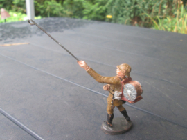 ELASTOLIN Belgium soldier signal corps. Belgische soldaat die een verbindingslijn aanlegt  zeer nette staat