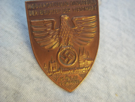 German tinnie rally badge, Duitse tinnie NSDAP Grenzland- Kundgebung der Beambten der Westmark Köln 18 okt. 1933.