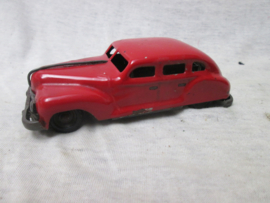 Tin/ metal toy car German made D.R.G.M. Blik/ metalen speelgoed auto opdraaibaar, werkend, Made in Germany, D.R.G.M. jaren 30-40 merk B&R of G&R isniet te zien zeldzaam stuk.