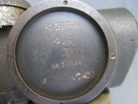 German Rundblickfernrohr FLAK in metal case nicely marked 1943. Duits richtmiddel voor FLAK kanon, compleet in kist, mooi gemarkeerd en optisch alles perfekt.