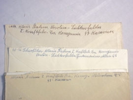5 covers SS verfugungstruppen. 5 Feldpost enveloppen van de SS met stempels