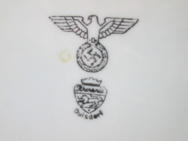 Duits Wehrmacht bord Offiziersheim Elsenborn, met wehrmacht adelaar aan de voor en achterkant.