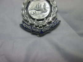 Police cap badge Royal Hong- Kong Police. politie pet embleem