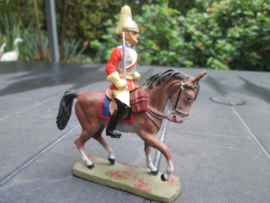 ELASTOLIN British life- guard on horse Engelse officier van de Guards op paard bijzonder leuk item goede staat TOP