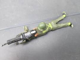 DURSO Belgium soldier with MG. Belgische soldaat met Machine geweer jaren 60