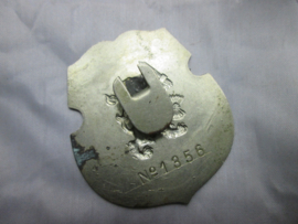 Dutch indentification police badge with number. Nederlands politie brevet met nummer Politie Rotterdam. legitimatie embleem.