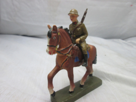 Belgium officer on horse FB MB NB GJ  Belgische officier op paard. goede staat