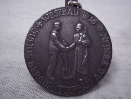 German medal Julius Berger Tiefbau A.G. Berlin - Westbau 1938, vrij aparte medaille-- LIMES ABSCHNITT KARLSRUHE.