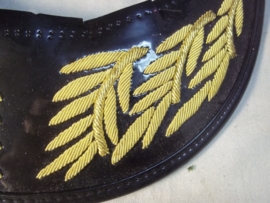 Embroided cap visor general middle-east country. geborduurde generaals pet klep