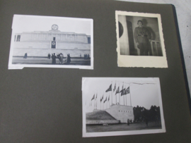 Duits fotoalbum in mint staat compleet met foto's zeer bijzondere staat met enkele aparte foto's, totaal 108 foto's en allemaal militair.