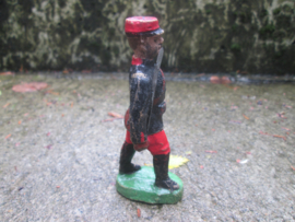 ELASTOLIN 10 cm. French soldier with sword. Franse soldaat met sabel. antiek speelgoed.