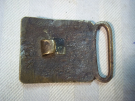 Dutch ancient police buckle, nederlandse koppelgesp 1877-1934 van de Rijks veldwachter, die dienst deed in Leeuwaarden, zeer bijzonder.