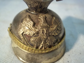 Silverplated miniature German Tsjapka. Miniatuur Tsjapka Pruisen verzilverd, zeer bijzonder.