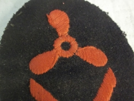 German kriegsmarine career sleeve, motor course III specialist badge. Duits Kriegsmarine kwalificatie embleem