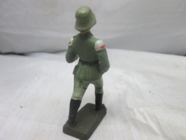 LINEOL German soldier with drum. Duitse soldaat met trommel zeer goede staat leuk model.