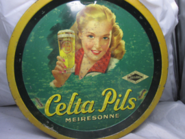 Dienblad Belgisch Bier Celta - Pils Meiresonne.