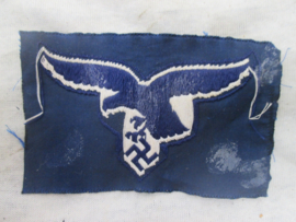 German brest Luftwaffe eagle. Duitse luftwaffe borst adelaar voor manschappen bevo geweven.
