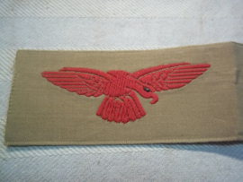 RAF sleeve badge, tropical style. RAF schouderemblemen gedrukt links en rechts, tropen uitvoering.