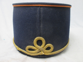 Dutch NCO cap worn in the colonies, orange piping. Nederlands onder- officiers kepie oranje bies, KNIL- Koninklijk Nederlands Indisch Leger 1900- 1925 zeer nette staat maker JP MOL in Breda.