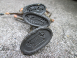 ELASTOLIN 3 American soldiers in battle. 3 Amerikaanse soldaten vechtend mint jaren 50.