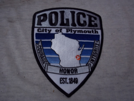 Badge, embleem City of Plymouth Police.